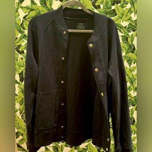 J Crew men’s fleece bomber sweater